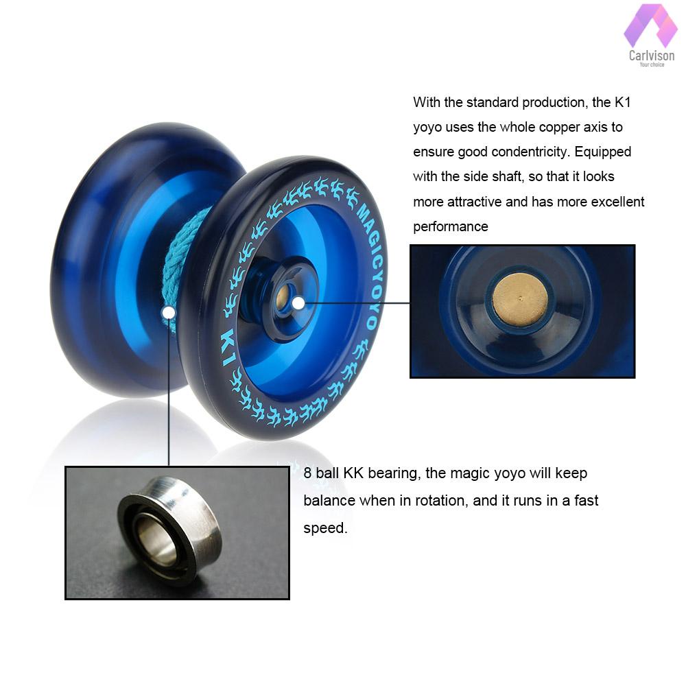 Yoyo K1 8 Bi Chuyên Nghiệp Có Dây Quay Dành Cho Trẻ Em