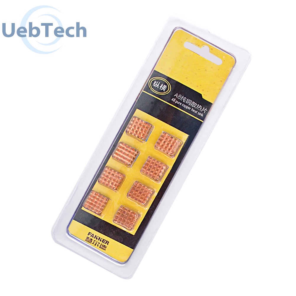 Set 8 chip tản nhiệt IC bằng đồng A8 cho PC
