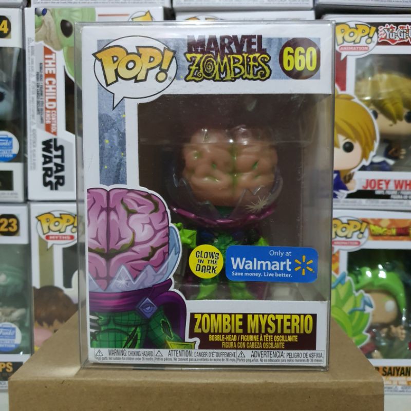 Đồ chơi mô hình funko pop 660 Zombie Mysterio (Glow) - Marvel