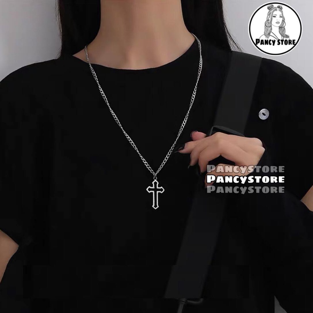 dây chuyền vòng cổ thánh giá rỗng hiphop
