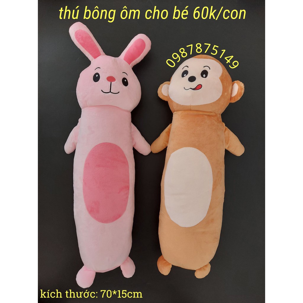 Gối ôm hình thỏ hoặc khỉ
