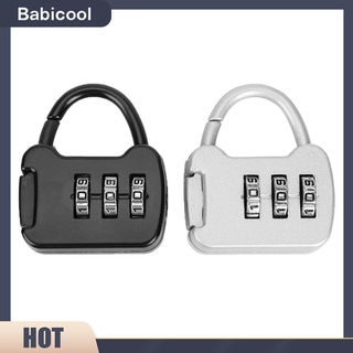 Ổ khóa kết hợp mật khẩu 3 chữ số mini bằng hợp kim kẽm cho vali hành lý du lịch balo