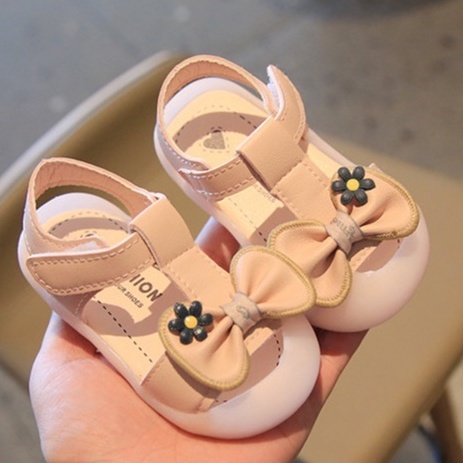 QUẢNG CHÂU LOẠI 1_Sandal Nơ hoa_Thỏ con xinh xắn tập đi cho bé gái 0-2 tuổi