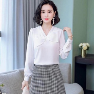 Áo Sơ Mi Nữ Lụa Satin Dài Tay Cao Cấp Màu Đen ,Trắng ,Trắng Ngà Size M Đến XXL