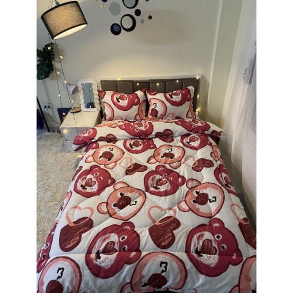 Bộ 5 ga gối chăn phao coton poly mẫu mới 2023