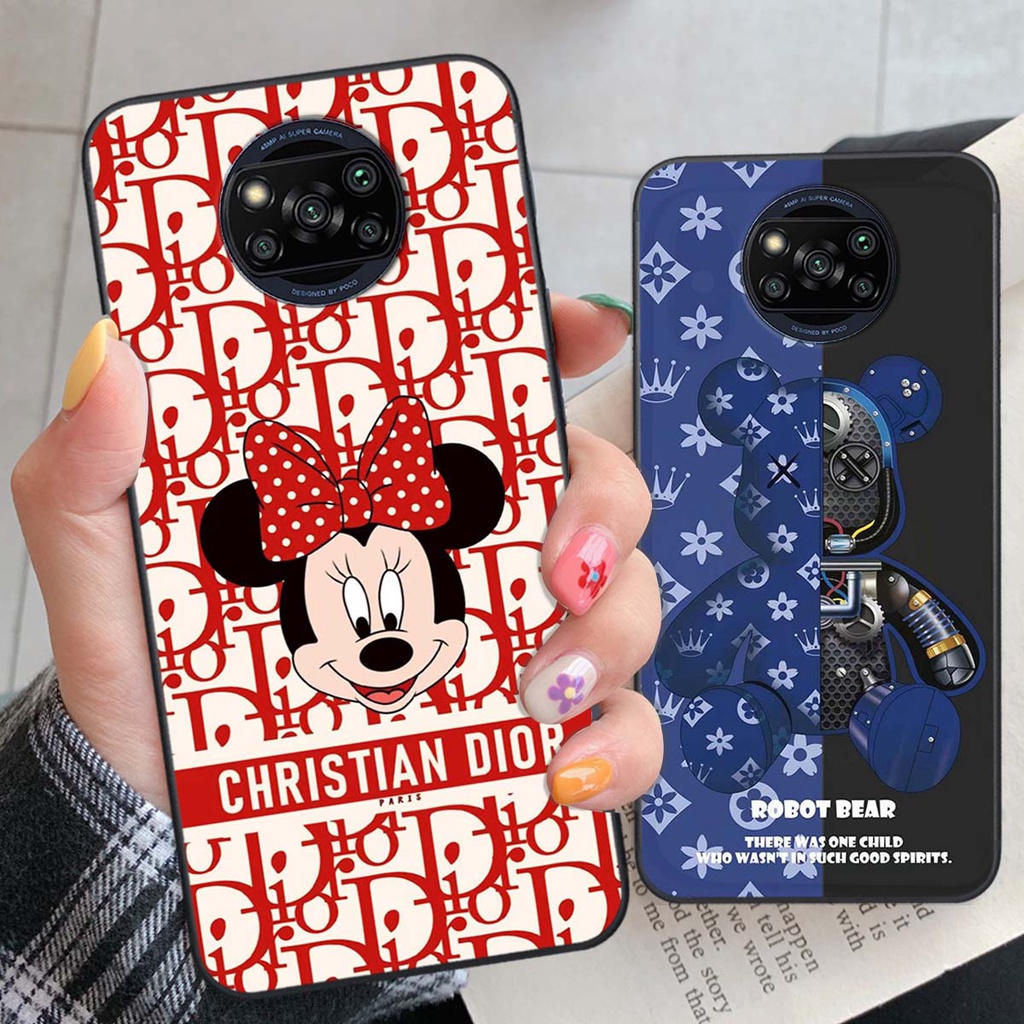 Ốp lưng Xiaomi Poco X3 / X3 Pro hình thương hiệu, thời trang, cute, đáng yêu