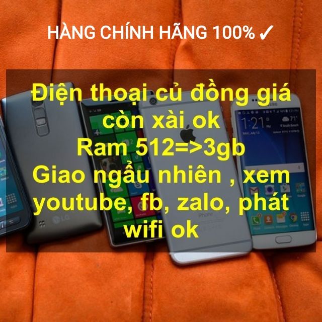 Điện Thoại Chính Hãng 2 Sim Sài Tốt Giá ve chai. Chơi Game nhẹ ok