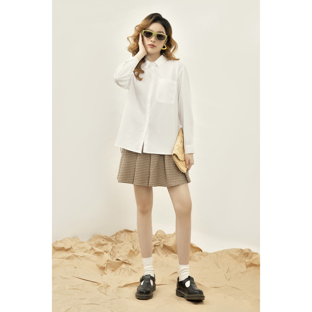 Chân váy mini xếp ly họa tiết ziczac cam 1CV1029  ADORE DRESS | BigBuy360 - bigbuy360.vn