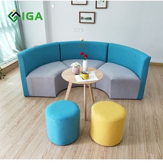 Ghế đôn sofa ghế đẩu tròn bắc âu phù hợp mọi loại bàn decor phòng khách thương hiệu IGA- GC14