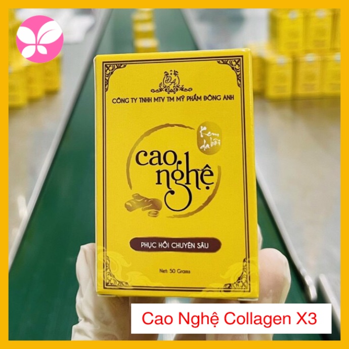 Cao nghệ Collagen X3 Đông Anh 50gr - Dưỡng ẩm chuyên Sâu - Giảm thâm nám - Trắng da hiệu quả