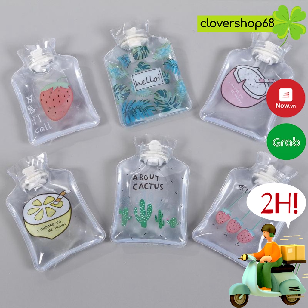 Túi Sưởi Chườm Nóng Lạnh Mini Trong Suốt Loại Đẹp 🍀 Clovershop68 🍀