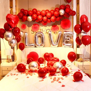 Set Trang Trí Đám Cưới Tân Hôn - Tặng Bơm Và Băng Dính