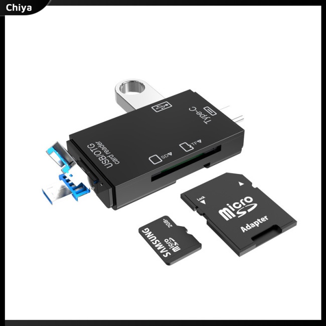 Đầu Đọc Thẻ Nhớ Tf Sd Usb2.0 Type C Đa Năng