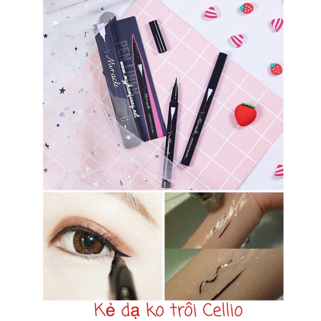 Kẻ mắt dạ Cellio Miracle Waterproof Pen Liner