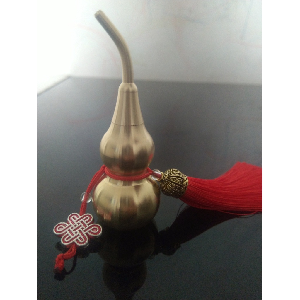 Hồ lô phong thủy trơn bằng đồng 7cm