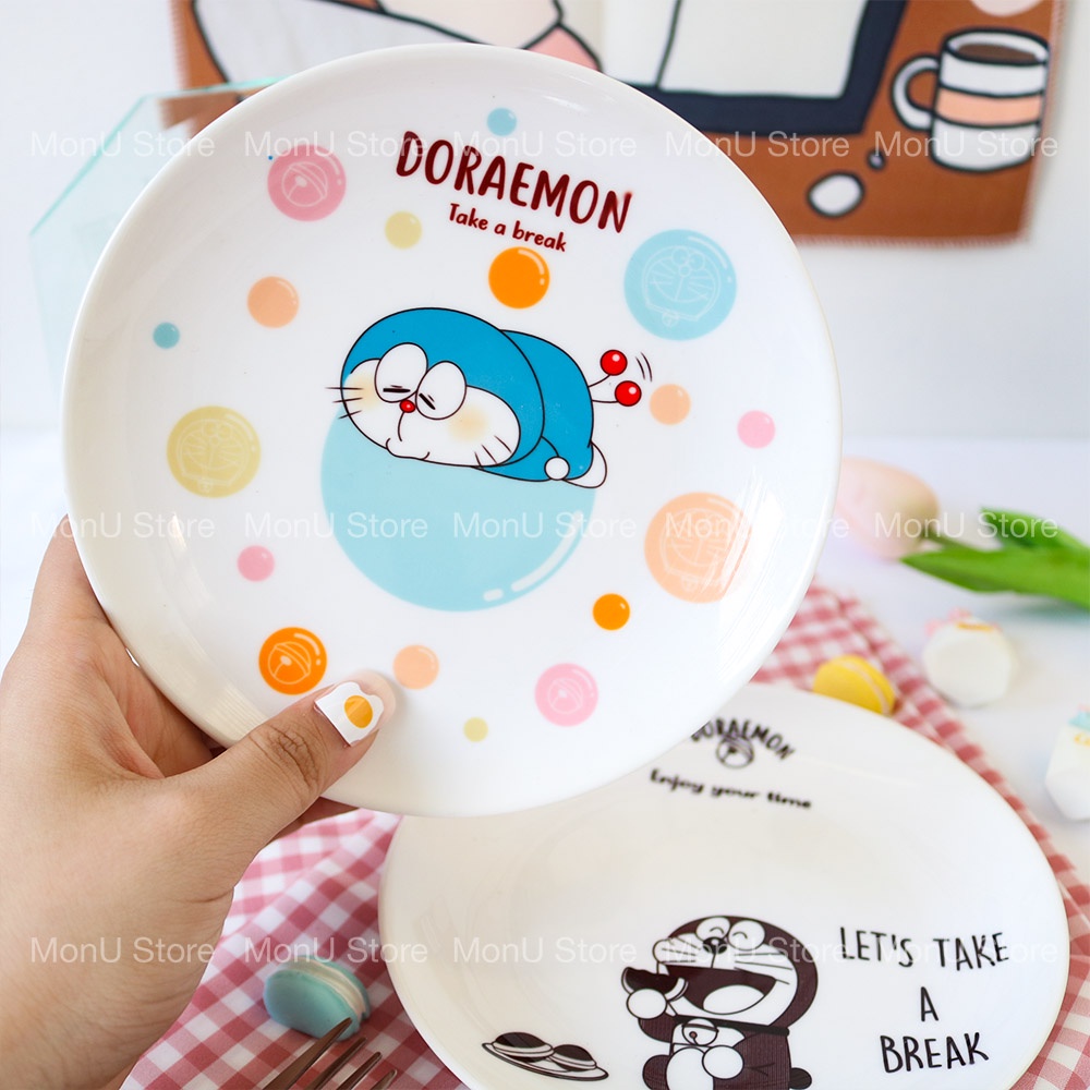 Đĩa sứ DORAEMON DOREMON dễ thương cute MON0248