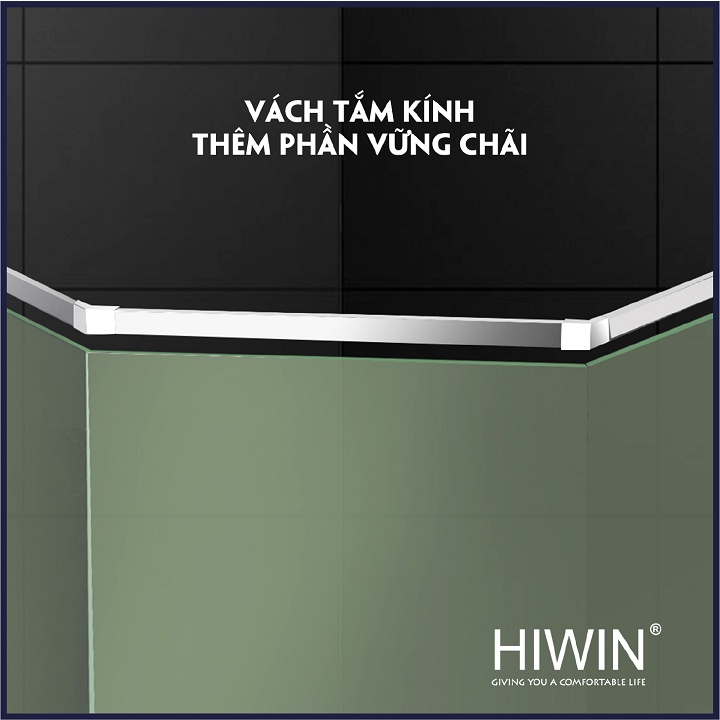 Chuyển góc 135 độ phòng tắm kính chất liệu inox 304 mặt gương dùng cho ống 10x30mm HIWIN SB-614F