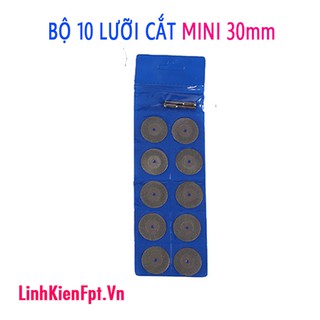 Bộ 10 lưỡi cắt kim cương mini 30mm .