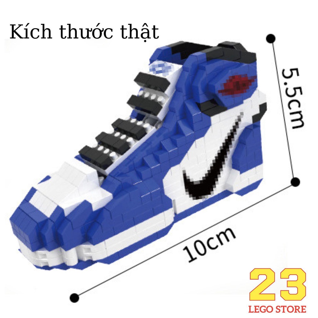 Bộ đồ chơi lắp ghép Giày thể thao Sneakers mini cực ngầu, Đồ chơi lắp ráp giày Sneakers Nike