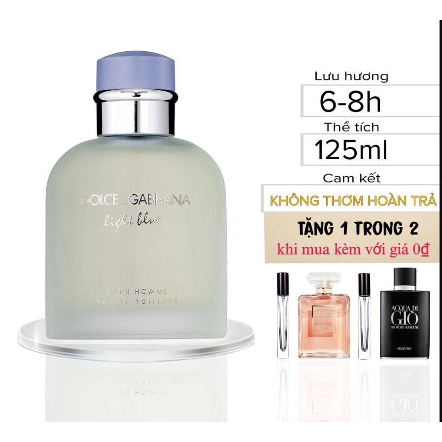 Nước Hoa D G LIGHT BLUE INTENSE 100ml - Nước hoa unisex, mùi cam chanh thơm mát, dịu nhẹ. Cực kỳ nữ tính CS13