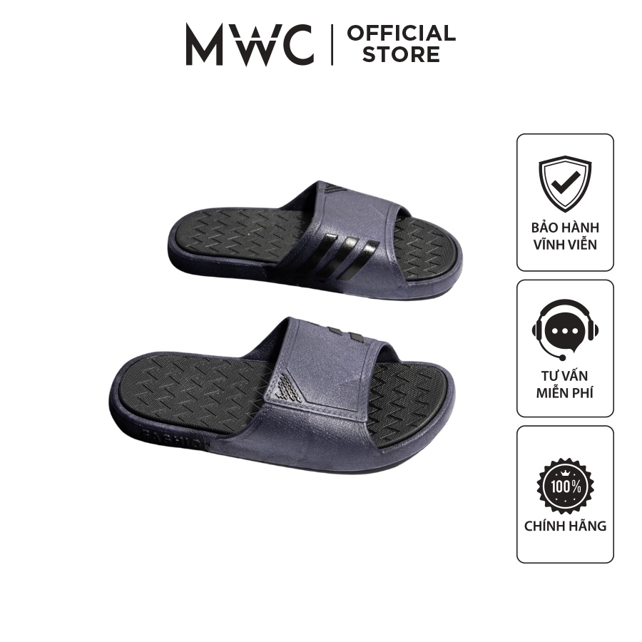 Dép MWC 7729 - Dép Nam Quai Ngang Phối Sọc Cá Tính Nổi Bật Cực Đẹp, Dép Nam Kiểu Dáng Đẹp, Đi Êm Chân, Mẫu Mới, Giá Tốt