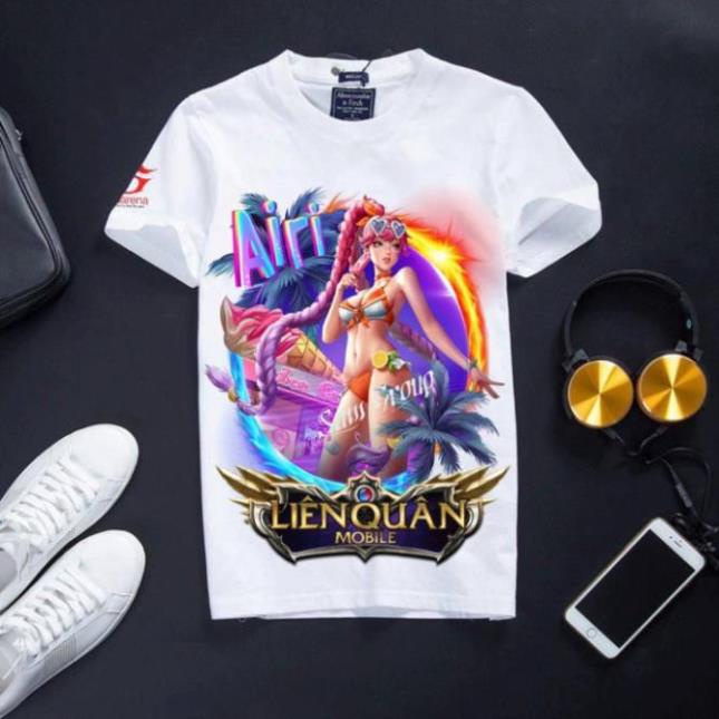 VHL Store [Đủ size] Áo Liên Quân cotton màu trắng chất cực đẹp Enzo công tử VHL Store