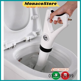 Súng Thông Tắc Bồn Cầu, Bồn Rửa Chén, Dụng Cụ Thông Cống, Bồn Rửa Mặt, Áp Suất Nén Tới 8kg Tiện Lợi Nhanh Chóng - Monaco