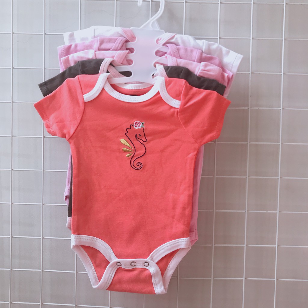 Set 5 Body chip, body suit cộc tay xuất dư cho bé