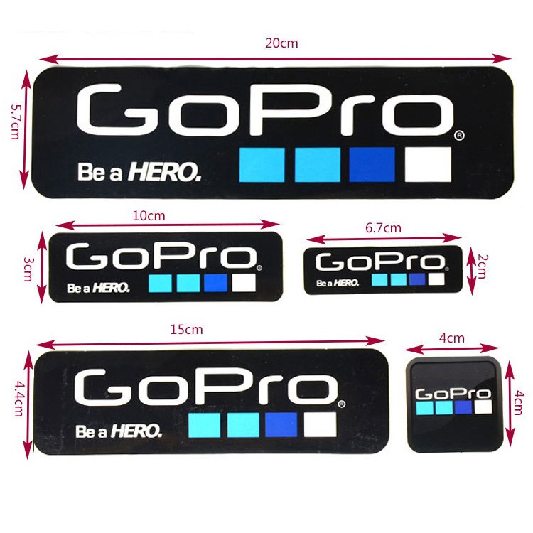 Sticker Decal Gopro Be a Hero - Tem dán chống nước cực dính - GoPro101 - inoxnamkim