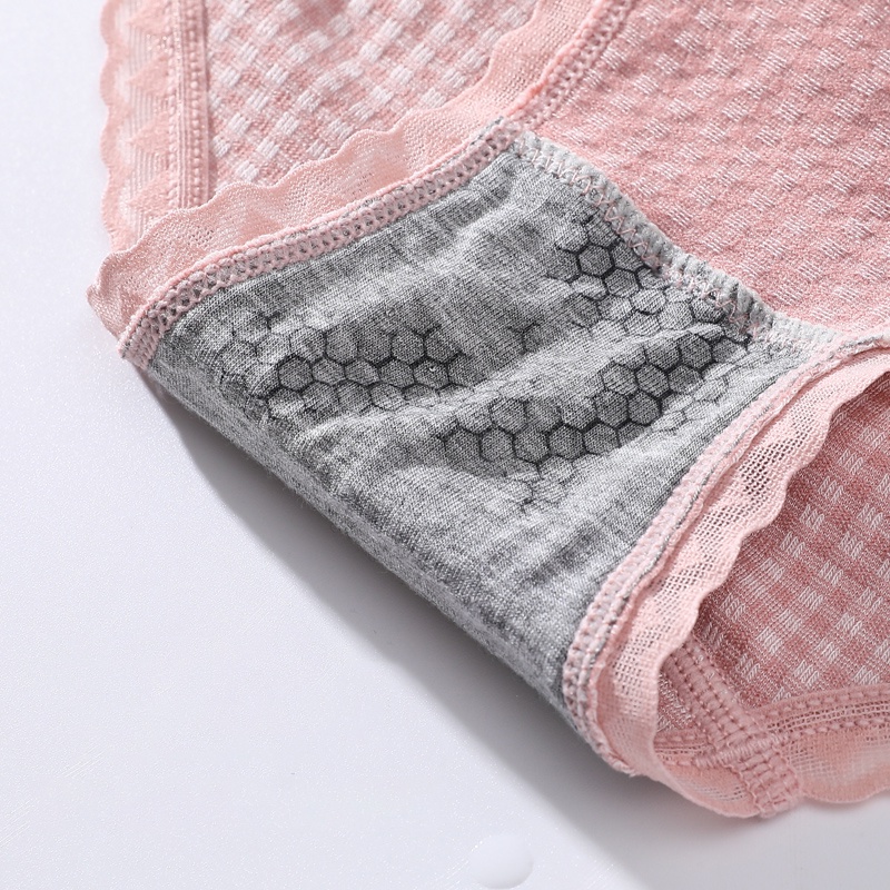 Quần lót lưng vừa kẻ sọc đính nơ xinh xắn dành cho nữ