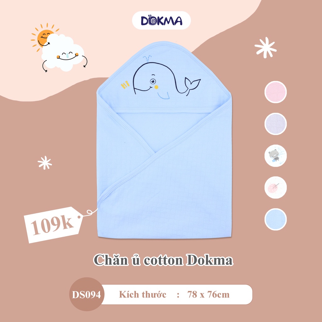 Choàng ủ cotton Dokma DS094 kích thước 78x76cm