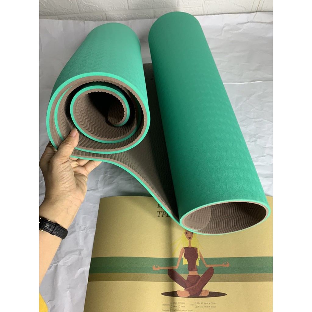 Thanh lý Thảm yoga TPE 8mm và 6mm bị lỗi 1 chút do bị chuột cắn,bị xước và bị đè lằn