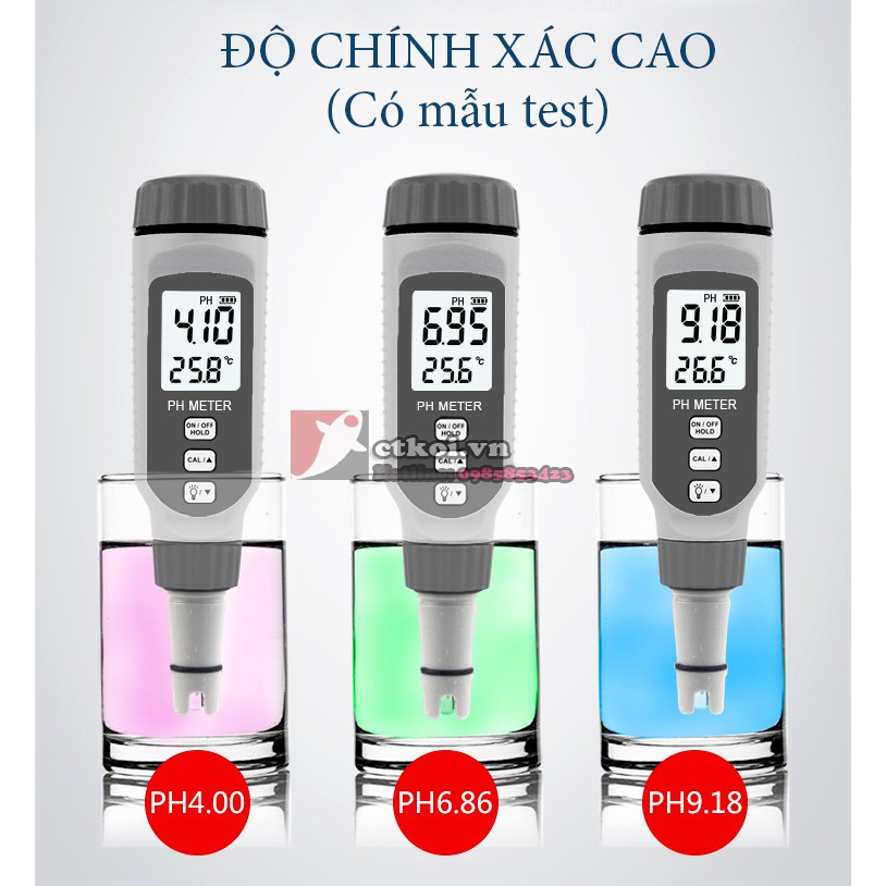 BÚT ĐO PH - SENSOR -Chính xác đến đơn vị 0,01 - Bảo Hành Chính Hãng 6 tháng 1 đổi 1