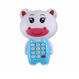 Tienluong-MỚI.Đồ chơi cho bé điện thoại phát nhạc phát sáng màu xanh trắng