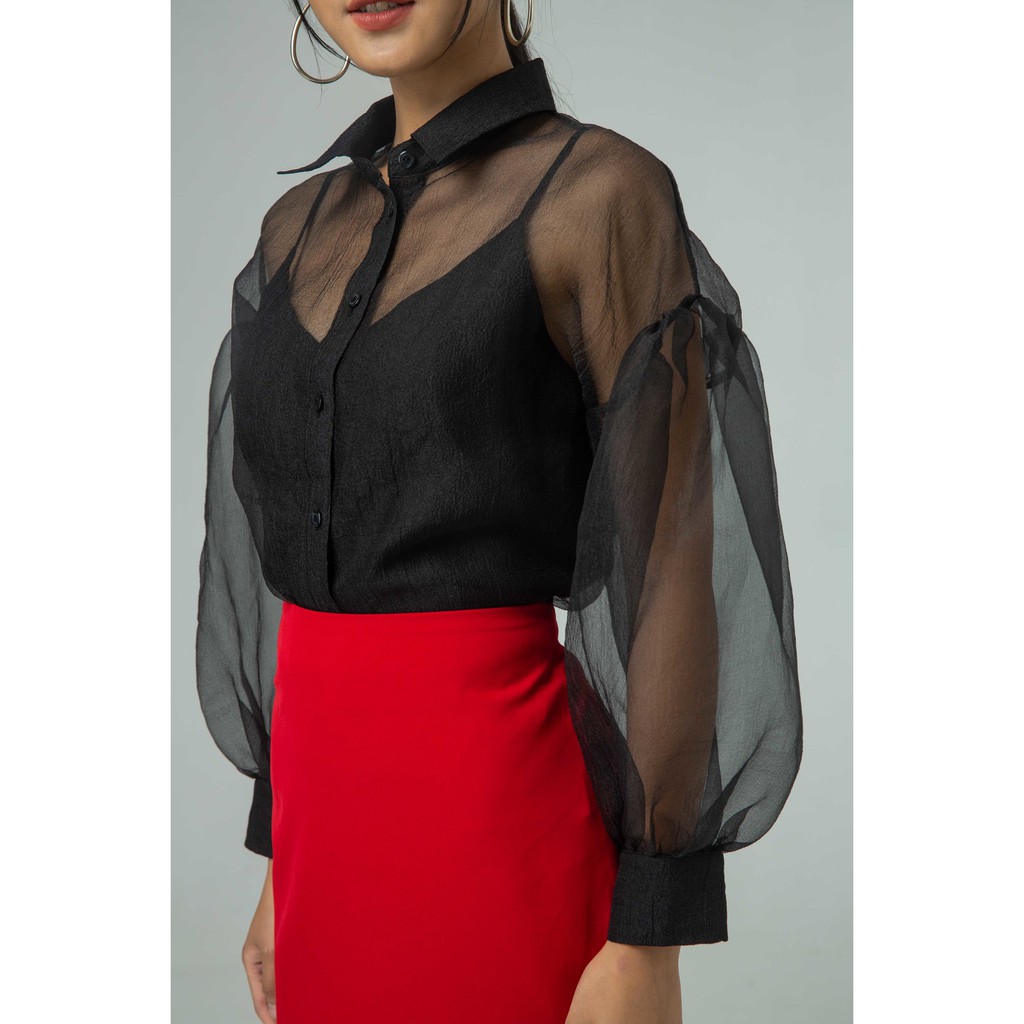 Áo sơ mi nữ (KÈM ÁO 2 DÂY) IVY moda MS 17B8062