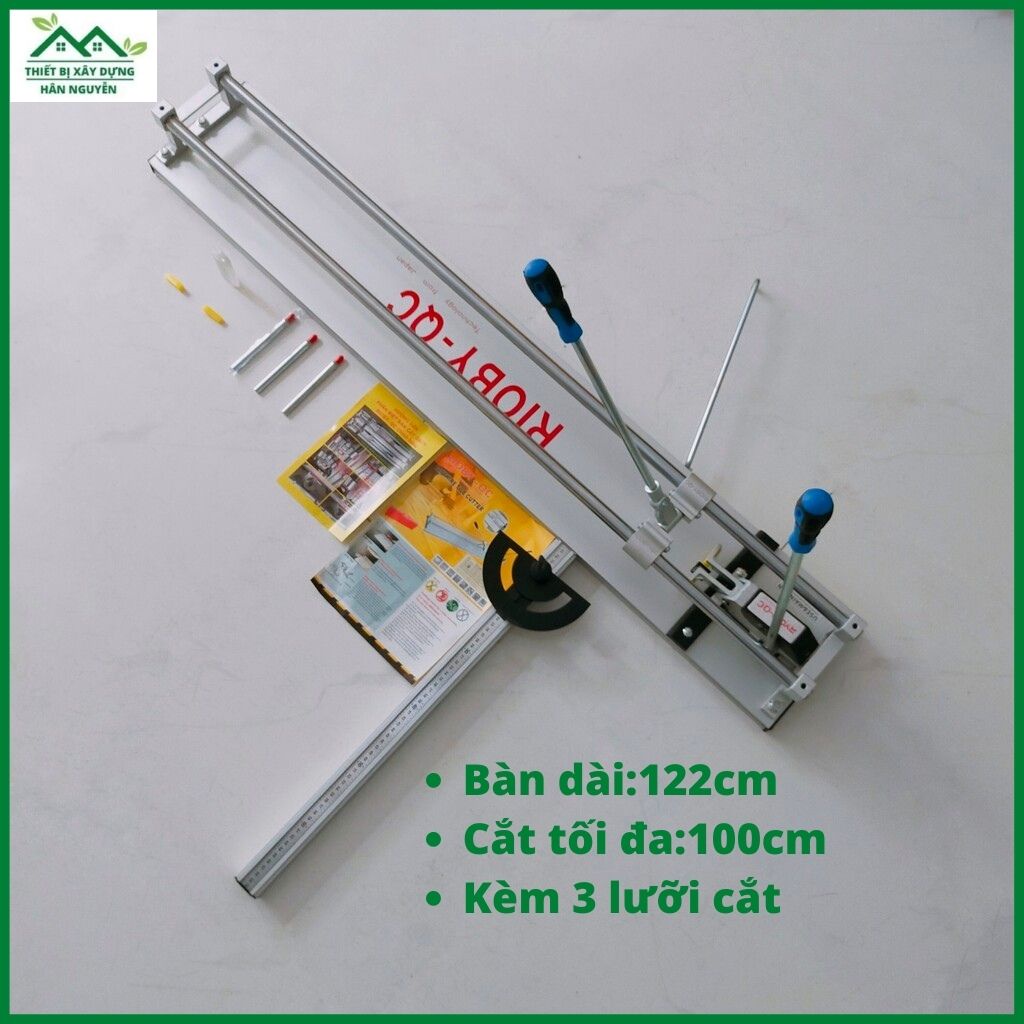 Bàn cắt gạch Ryobi QC 1M,bàn dài 122cm dùng cắt gạch 100cm,máy cắt gạch đẩy tay