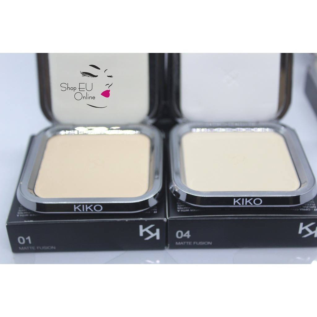 Phấn phủ Kiko -  Matte Fusion Pressed Powder - bám hoàn hảo - lâu trôi - Kiko Milano - Italia