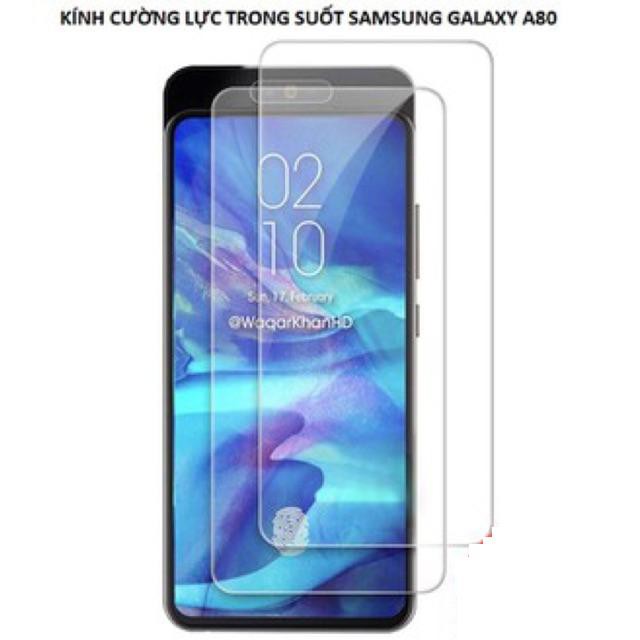 Kính Cường Lực Trong Suốt- 2.5D Samsung A01-A10-A20-A30- A50-A8Plus-A80/ A90- C9pro-A9pro.