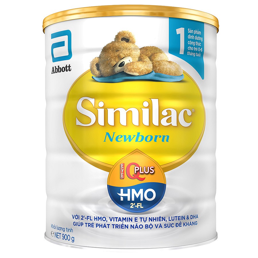 Sữa Bột Abbott Similac Newborn IQ HMO (900g)