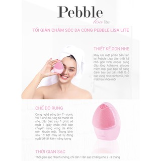 Máy Rửa Mặt Pebble Lisa LITE Pink Face washing machine