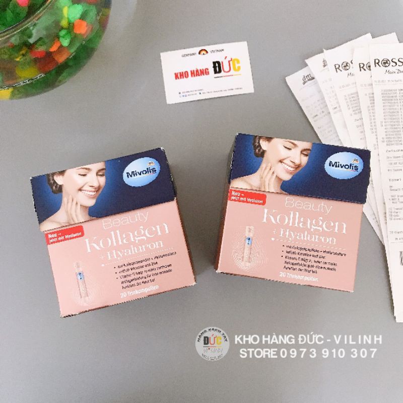 Đủ Bill- Sản Phẩm Mivolis Beauty Kollagen - 20 ống