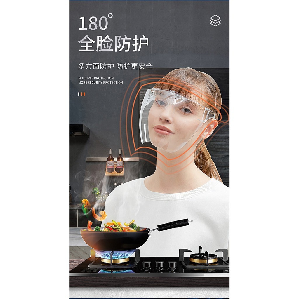 Kính chống giọt bắn phòng dịch full face trong suốt | BigBuy360 - bigbuy360.vn