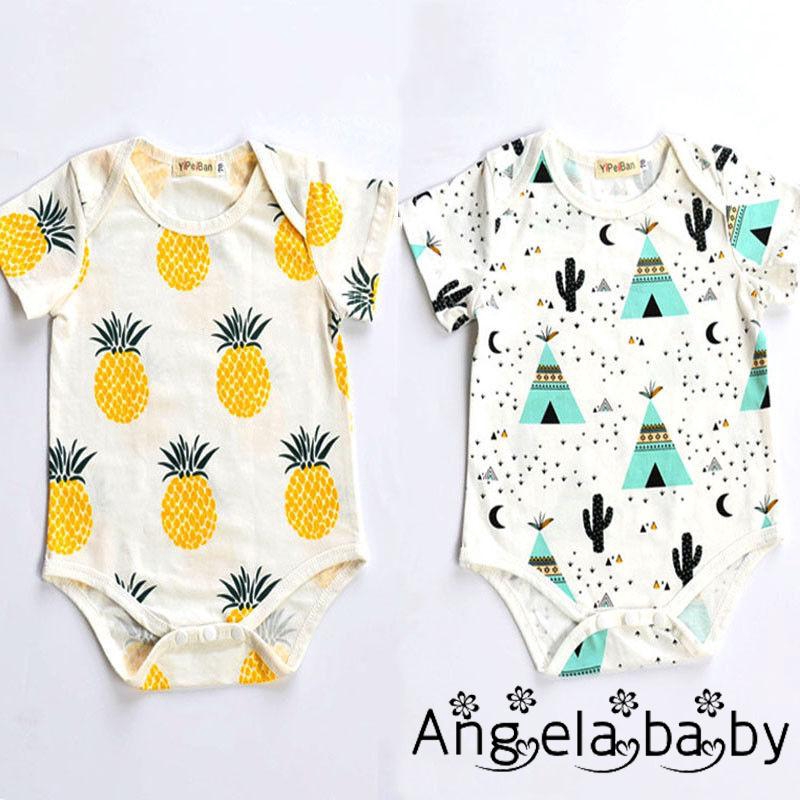 Bộ quần yếm cotton dễ thương cho trẻ sơ sinh