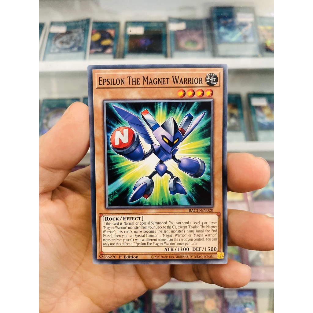 Thẻ Bài YugiOh! Mã BACH-EN020 - Epsilon The Magnet Warrior - Common - 1st Edition