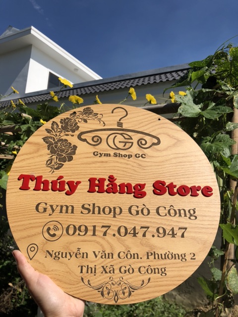 Bảng hiệu gỗ treo tường_ Bảng hiệu decor_ bảng hiệu dành cho shop bán hàng online