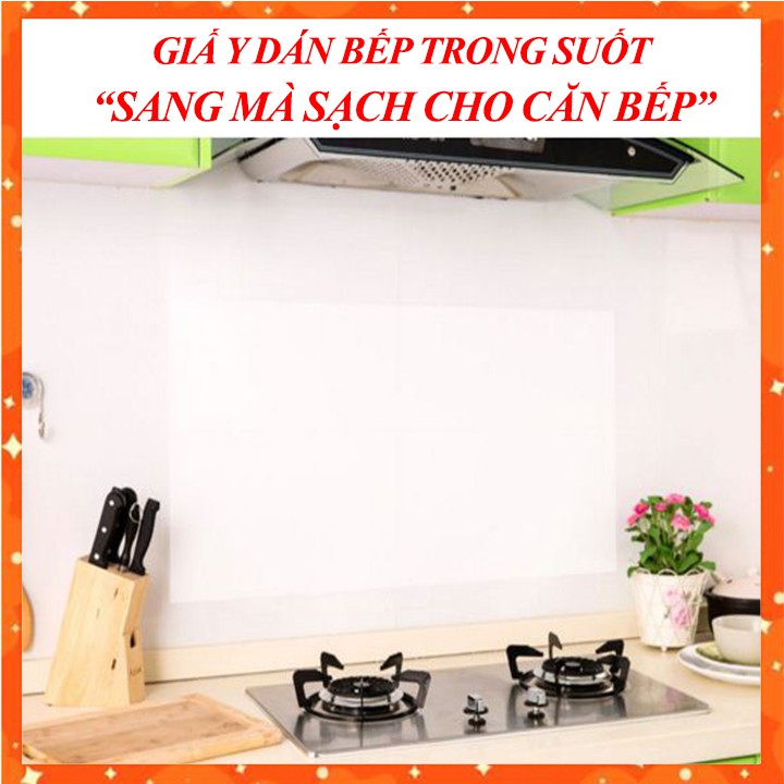 Giấy dán bếp chịu nhiệt trong suốt (HSN)