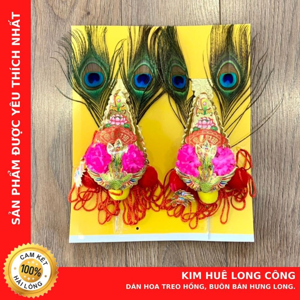 Kim Huê Long Công "dán hoa treo hồng, buôn bán hưng long"- Hàng Chuẩn Đẹp - Cửa Hàng Chú Sa Di Hoan Hỉ