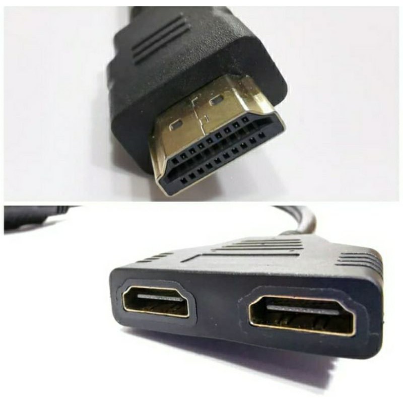 Bộ Chia Hdmi 2 Cổng Vào 1 Cổng Mạ Vàng