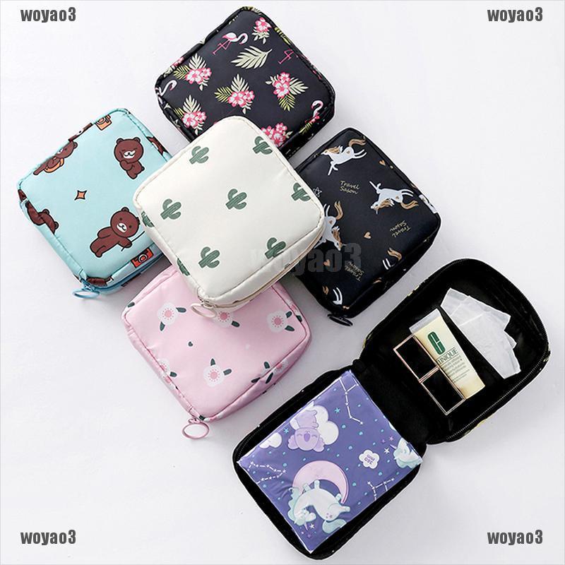 Túi đựng băng vệ sinh bằng cotton nguyên chất đáng yêu