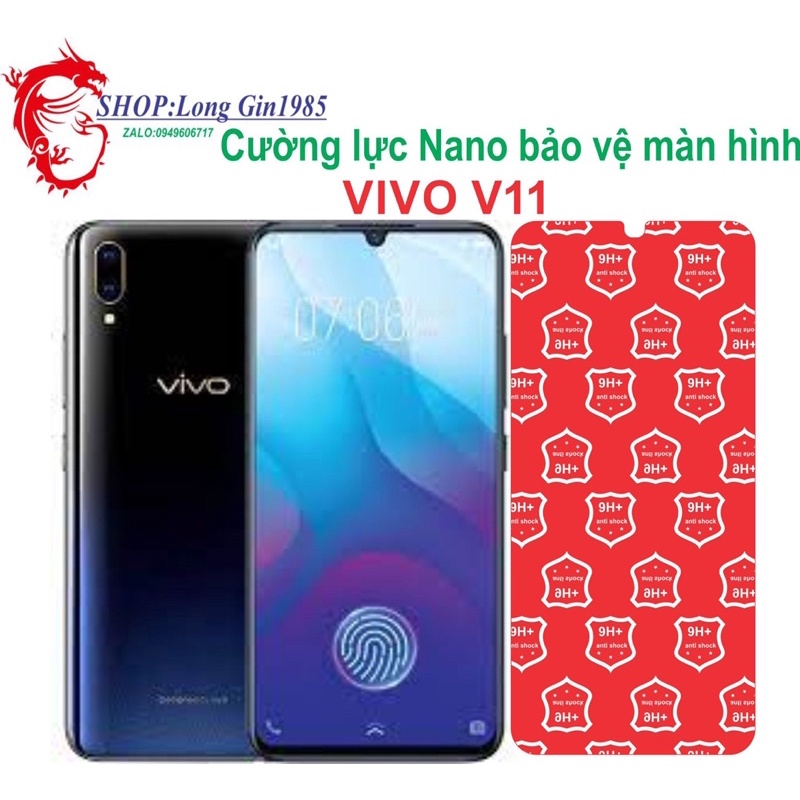 Vivo V11 Cường lực Nano chống va đập chống trầy xước